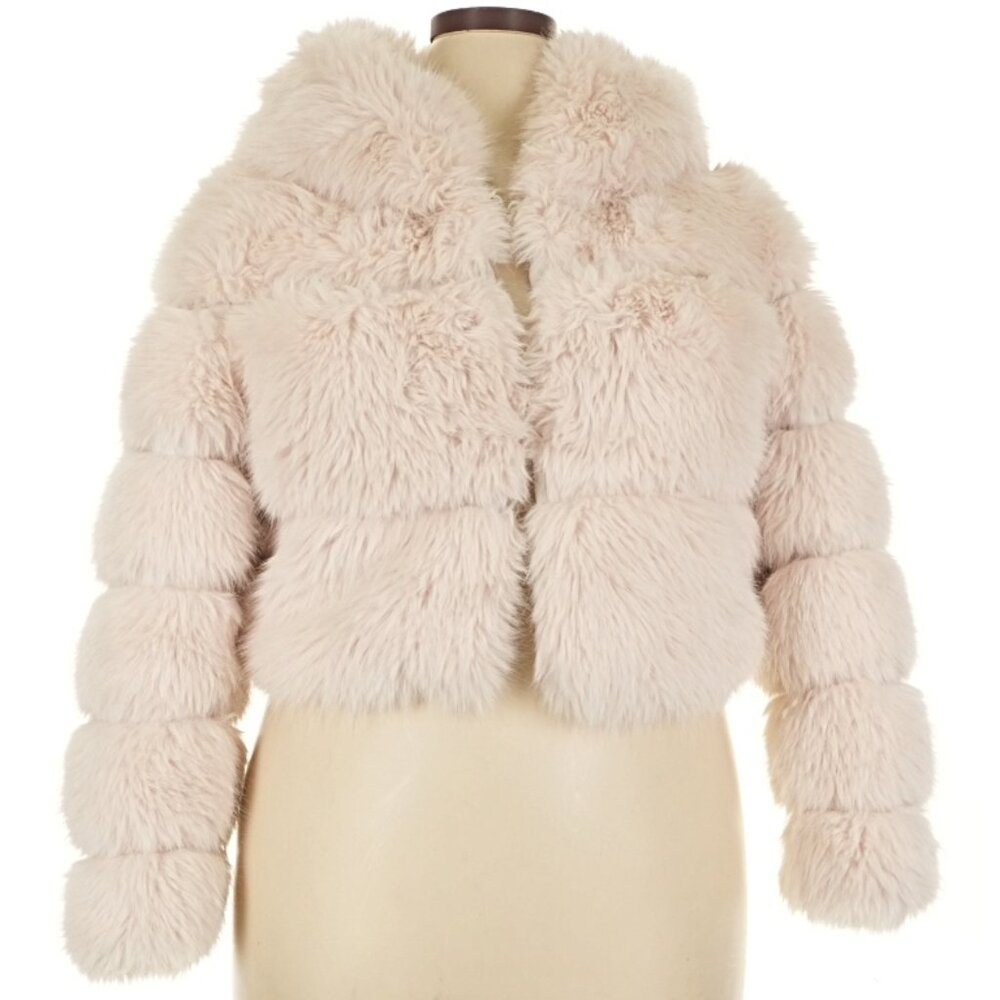 Cropped Faux Fur Jacket